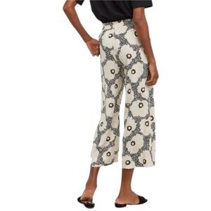 H&M Cropped Floral Wide Leg Pants